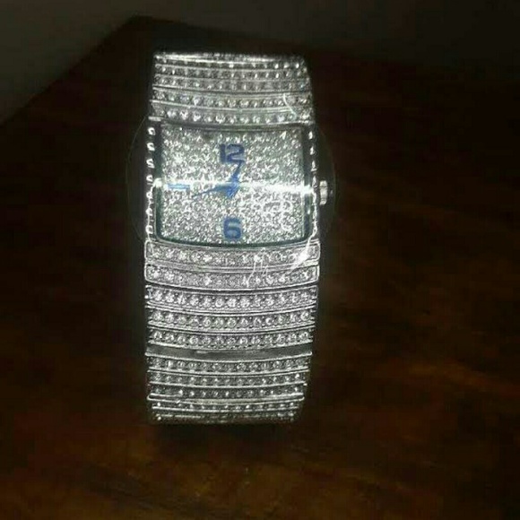 Adrienne Accessories - NWOT Couture Crystal Encrusted Watch